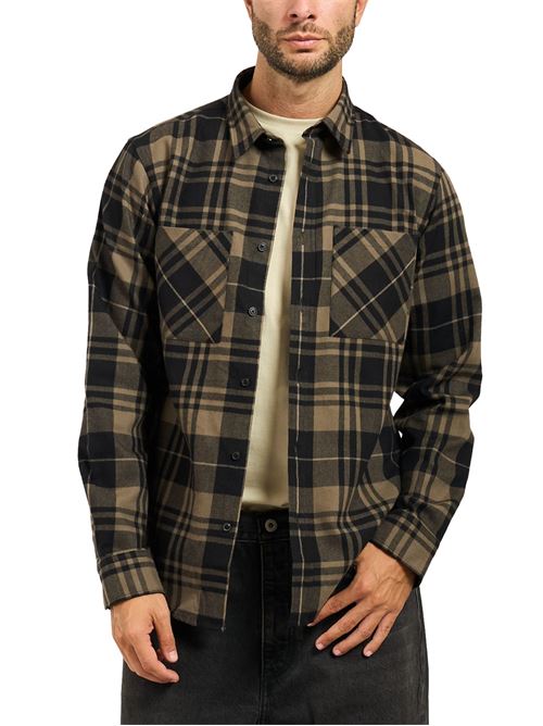 Camicia relaxed fit in flanella a quadri Boss Red | 50549753032